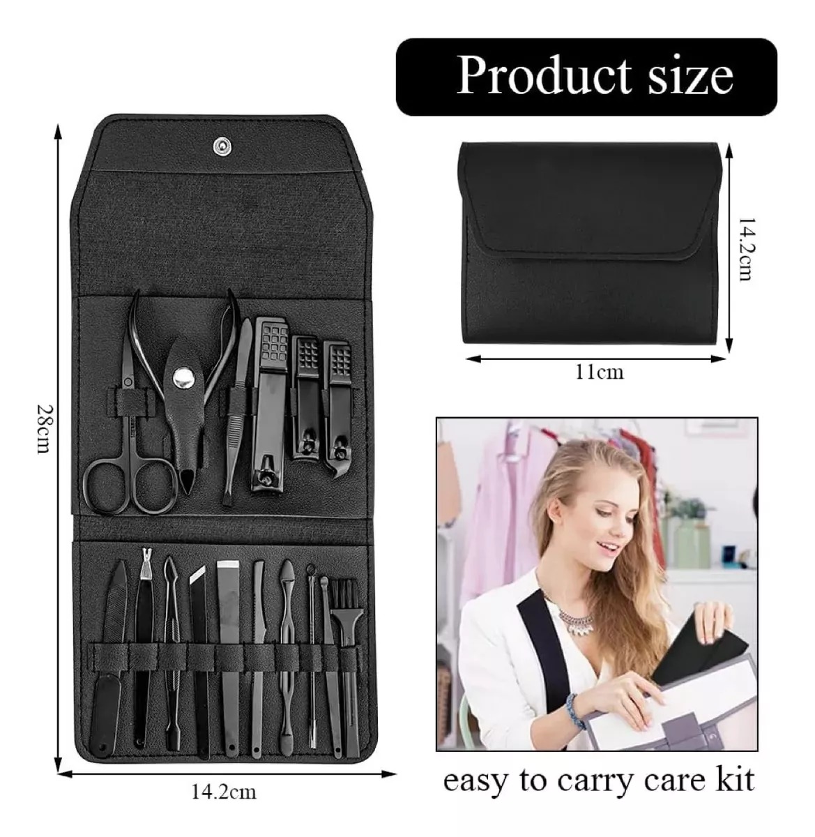 Kit uñas Manicure Pedicure Facial X16